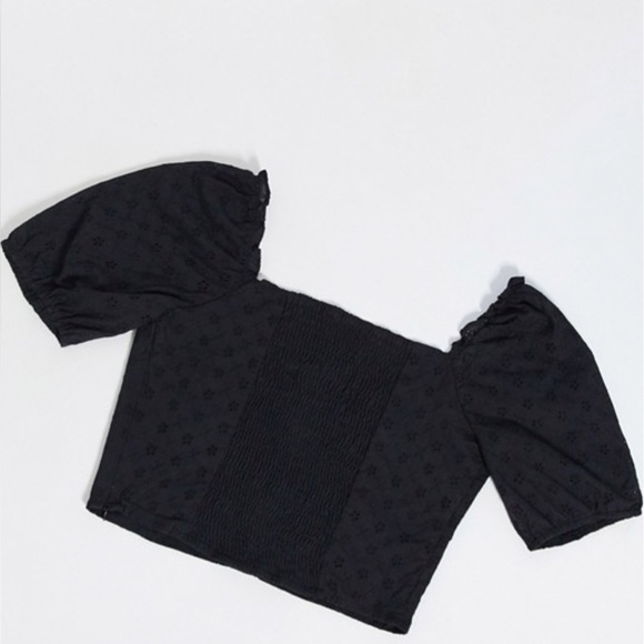 Brave Soul - Nata - Milkmaid - Blouse in Black - Picture 2 of 6